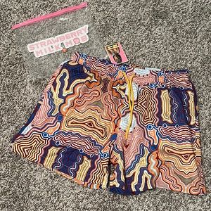 Strawberry Milk Mob Men’s Cento Swim Shorts